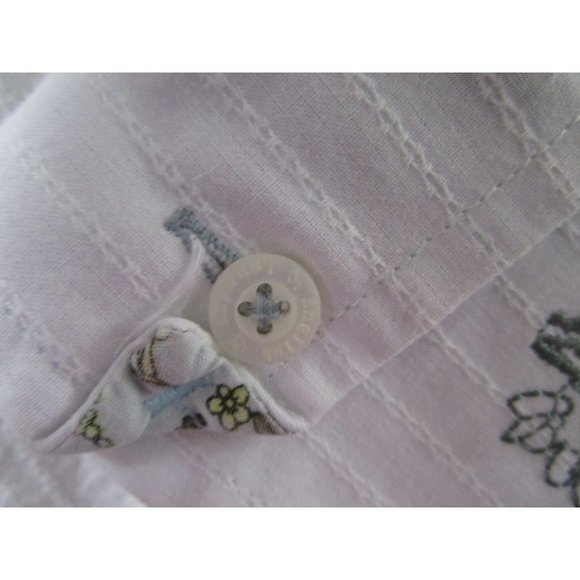 English Laundry Mod Mens Med Button Up Casual Embroidered Applique Flip Cuff EUC - Picture 12 of 16